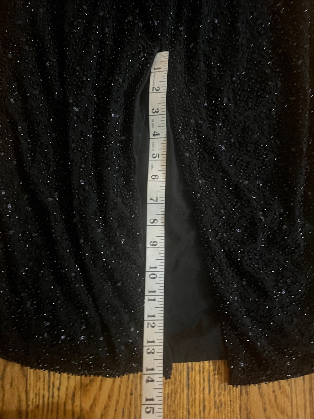 Oh Polly Monte Carlo Embellished Cowl Neck Maxi Dress in Black Sz US 12 - Picture 7 of 9